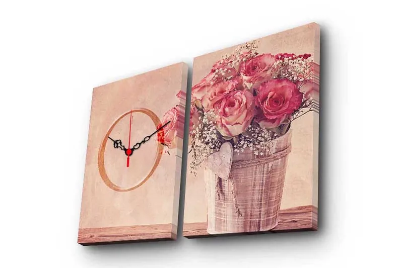 Koristeellinen Canvas Seinäkello (2 kpl), undefined