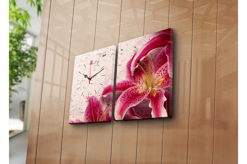 Koristeellinen Canvas Seinäkello (2 kpl), undefined