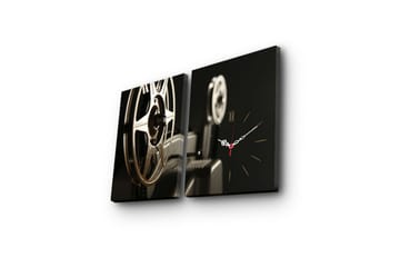 Koristeellinen Canvas Seinäkello (2 kpl) - Sisustustuotteet - Seinäkoristeet - Kellot