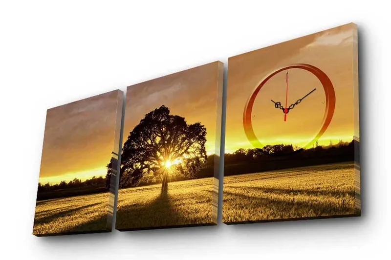 Koristeellinen Canvas Seinäkello (3 kpl), undefined