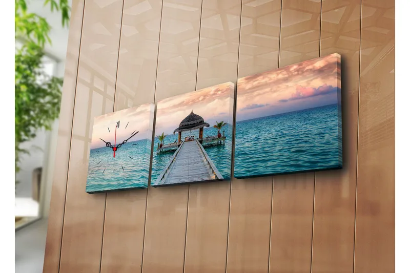 Koristeellinen Canvas Seinäkello (3 kpl), undefined