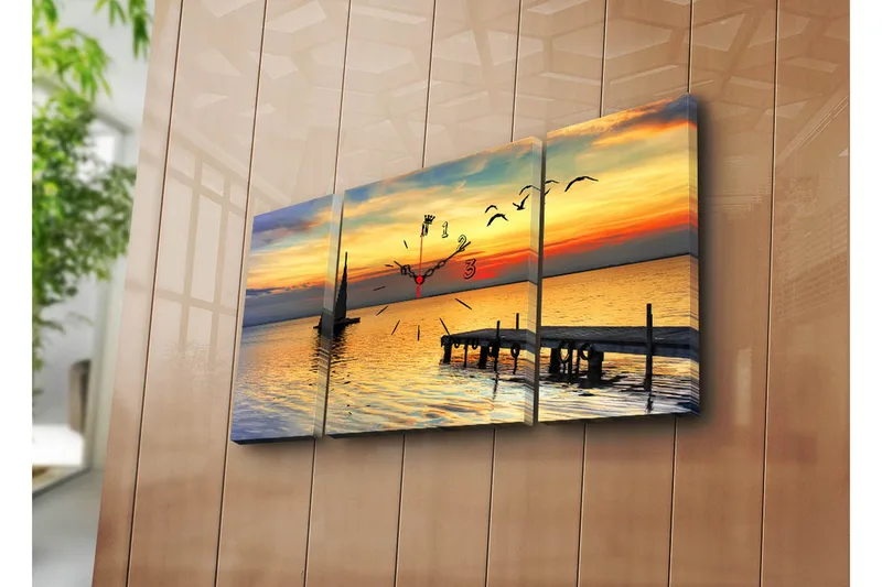 Koristeellinen Canvas Seinäkello (3 kpl), undefined