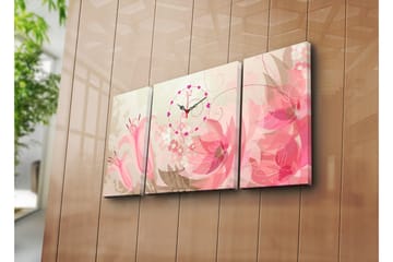 Koristeellinen Canvas Seinäkello (3 kpl) - Sisustustuotteet - Seinäkoristeet - Kellot