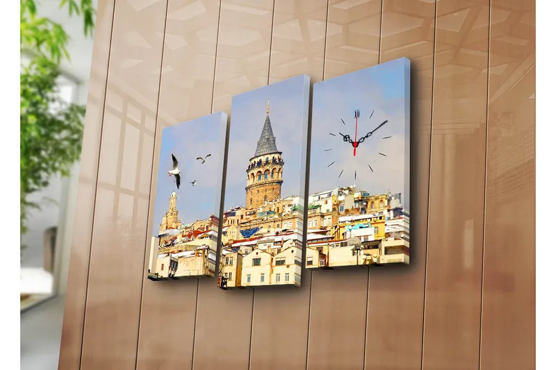 Koristeellinen Canvas Seinäkello (3 kpl), undefined