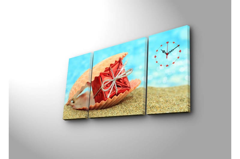 Koristeellinen Canvas Seinäkello (3 kpl) - Sisustustuotteet - Seinäkoristeet - Kellot