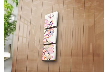 Koristeellinen Canvas Seinäkello (3 kpl) - Sisustustuotteet - Seinäkoristeet - Kellot