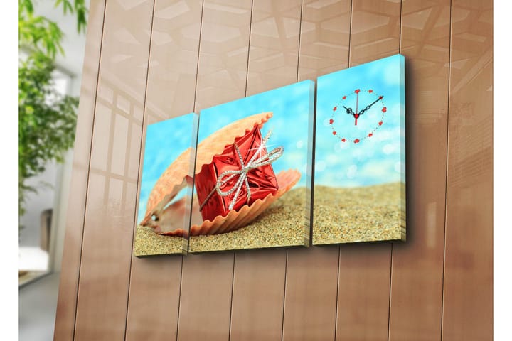 Koristeellinen Canvas Seinäkello (3 kpl) - Kellot - Digitaalinen seinäkello