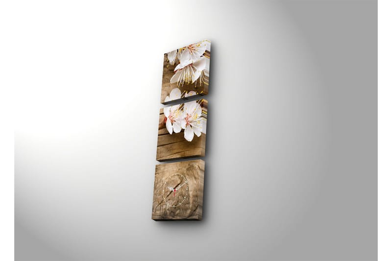 Koristeellinen Canvas Seinäkello (3 kpl) - Sisustustuotteet - Seinäkoristeet - Kellot