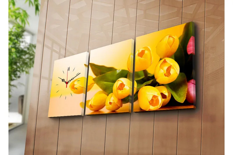 Koristeellinen Canvas Seinäkello (3 kpl), undefined