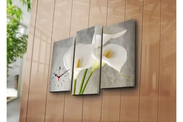Koristeellinen Canvas Seinäkello (3 kpl) - Sisustustuotteet - Seinäkoristeet - Kellot
