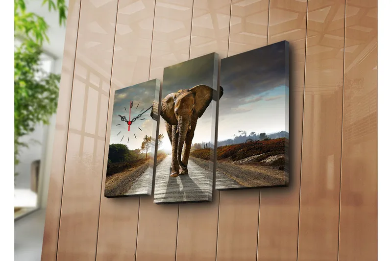 Koristeellinen Canvas Seinäkello (3 kpl), undefined