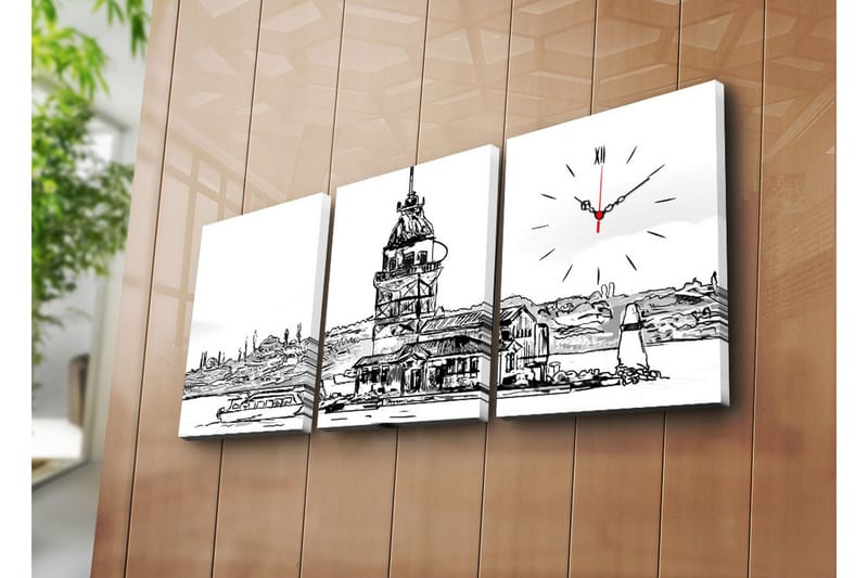 Koristeellinen Canvas Seinäkello (3 kpl), undefined