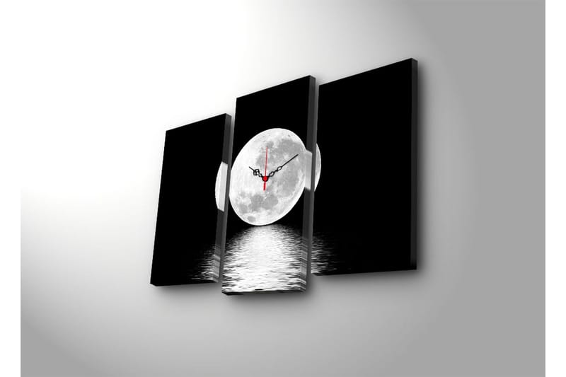 Koristeellinen Canvas Seinäkello (3 kpl) - Sisustustuotteet - Seinäkoristeet - Kellot