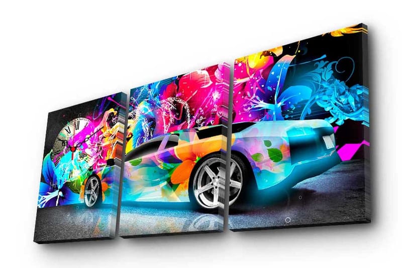 Koristeellinen Canvas Seinäkello (3 kpl), undefined