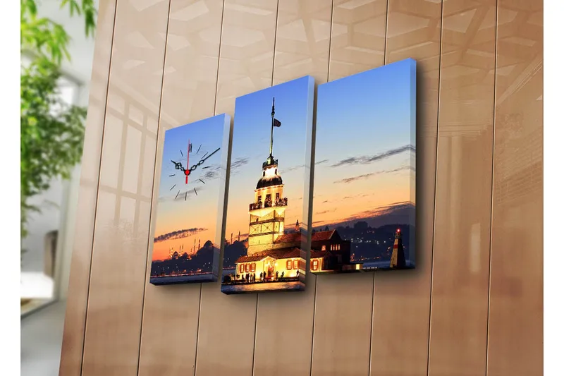 Koristeellinen Canvas Seinäkello (3 kpl), undefined