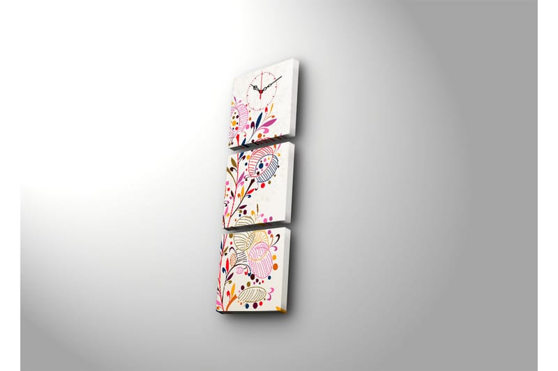 Koristeellinen Canvas Seinäkello (3 kpl) - Sisustustuotteet - Seinäkoristeet - Kellot