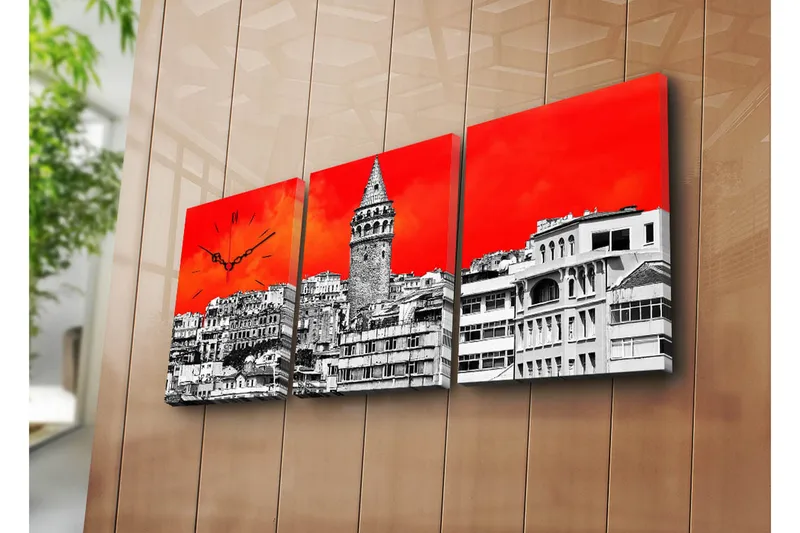 Koristeellinen Canvas Seinäkello (3 kpl), undefined