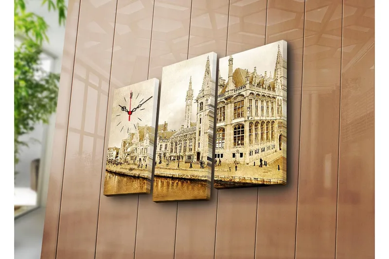 Koristeellinen Canvas Seinäkello (3 kpl), undefined