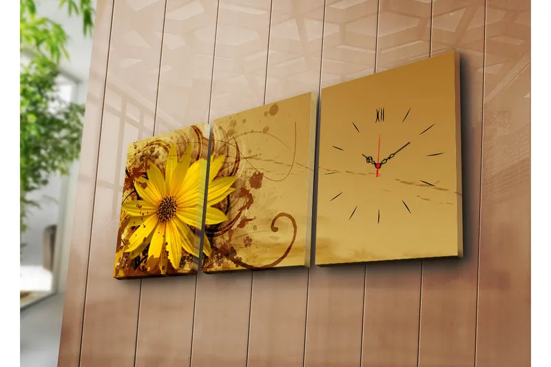 Koristeellinen Canvas Seinäkello (3 kpl), undefined