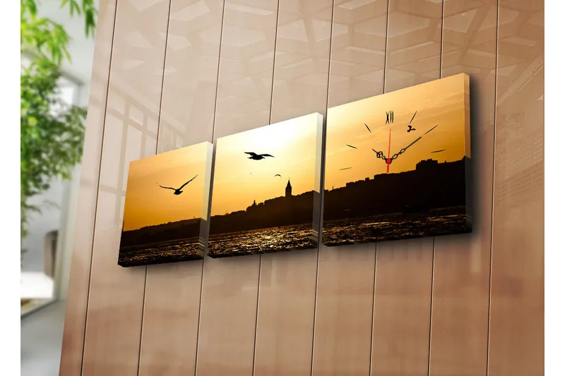 Koristeellinen Canvas Seinäkello (3 kpl), undefined