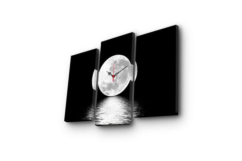 Koristeellinen Canvas Seinäkello (3 kpl) - Sisustustuotteet - Seinäkoristeet - Kellot