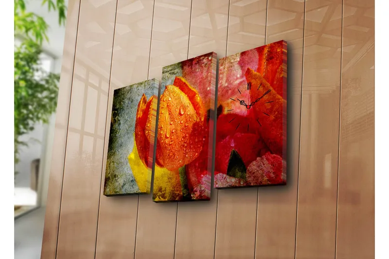 Koristeellinen Canvas Seinäkello (3 kpl), undefined