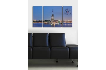 Koristeellinen Canvas Seinäkello (3 kpl) - Sisustustuotteet - Seinäkoristeet - Kellot