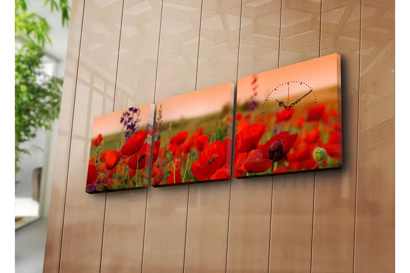 Koristeellinen Canvas Seinäkello (3 kpl), undefined