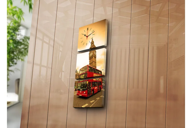 Koristeellinen Canvas Seinäkello (3 kpl), undefined