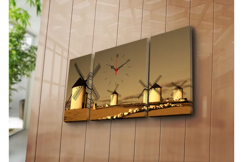 Koristeellinen Canvas Seinäkello (3 kpl), undefined