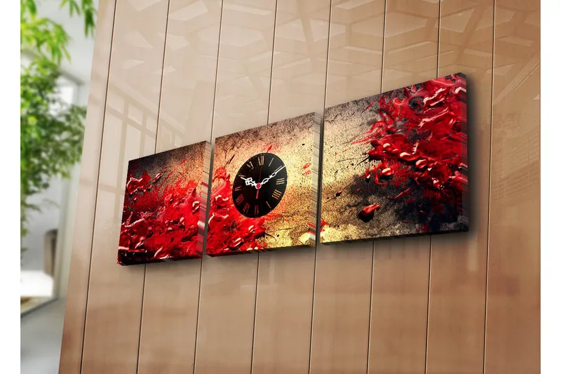 Koristeellinen Canvas Seinäkello (3 kpl), undefined