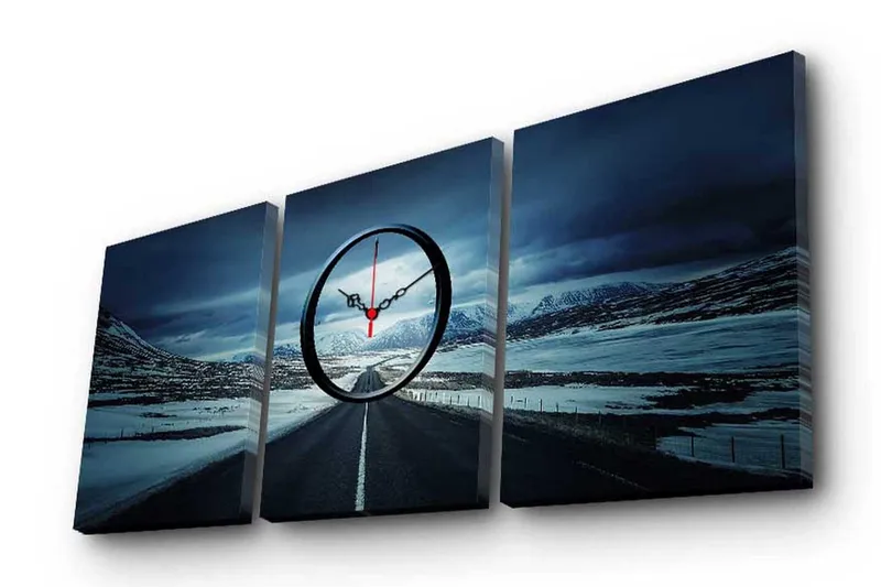 Koristeellinen Canvas Seinäkello (3 kpl), undefined