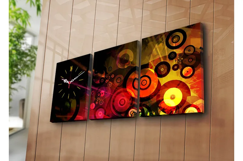 Koristeellinen Canvas Seinäkello (3 kpl), undefined