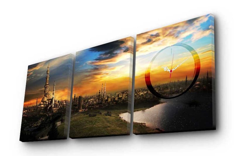 Koristeellinen Canvas Seinäkello (3 kpl), undefined