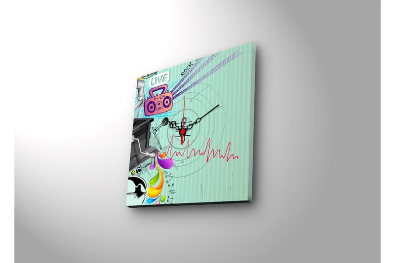 Koristeellinen Canvas Seinäkello - Sisustustuotteet - Seinäkoristeet - Kellot