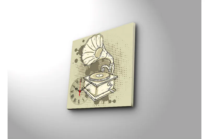 Koristeellinen Canvas Seinäkello - Sisustustuotteet - Seinäkoristeet - Kellot
