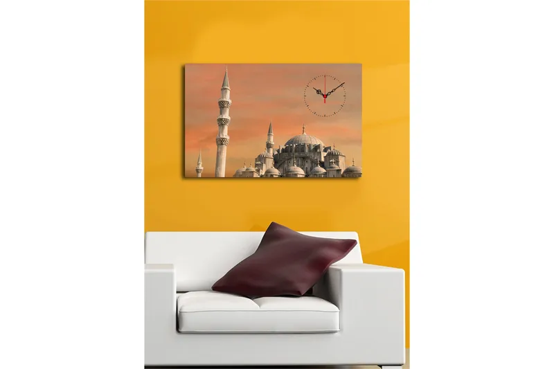 Koristeellinen Canvas Seinäkello - Sisustustuotteet - Seinäkoristeet - Kellot