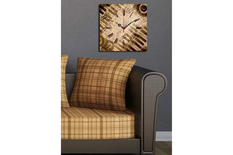 Koristeellinen Canvas Seinäkello - Sisustustuotteet - Seinäkoristeet - Kellot