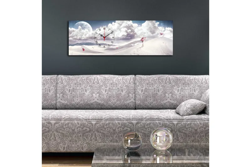 Koristeellinen Canvas Seinäkello - Sisustustuotteet - Seinäkoristeet - Kellot