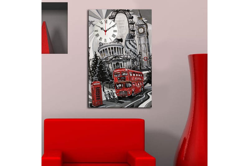 Koristeellinen Canvas Seinäkello - Sisustustuotteet - Seinäkoristeet - Kellot