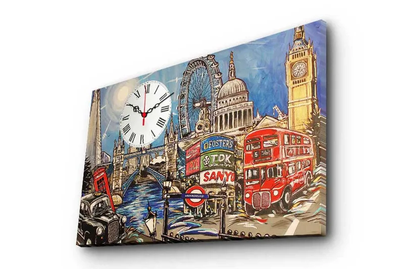 Koristeellinen Canvas Seinäkello, undefined