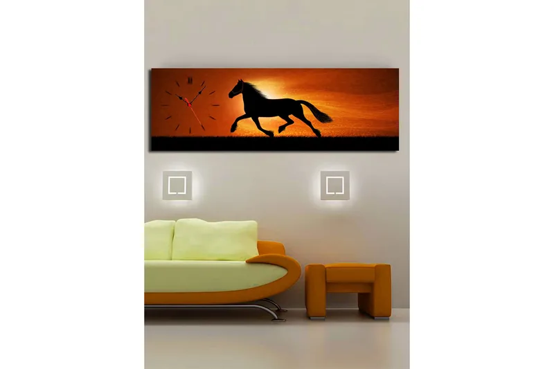 Koristeellinen Canvas Seinäkello - Sisustustuotteet - Seinäkoristeet - Kellot