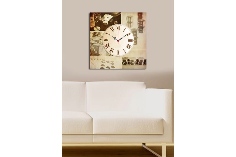 Koristeellinen Canvas Seinäkello - Sisustustuotteet - Seinäkoristeet - Kellot