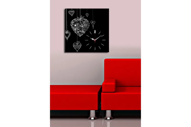 Koristeellinen Canvas Seinäkello - Sisustustuotteet - Seinäkoristeet - Kellot