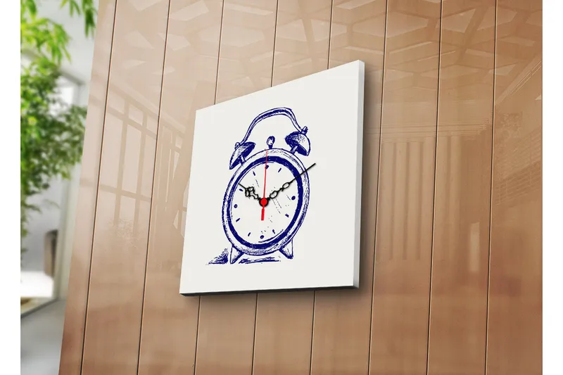 Koristeellinen Canvas Seinäkello - Sisustustuotteet - Seinäkoristeet - Kellot