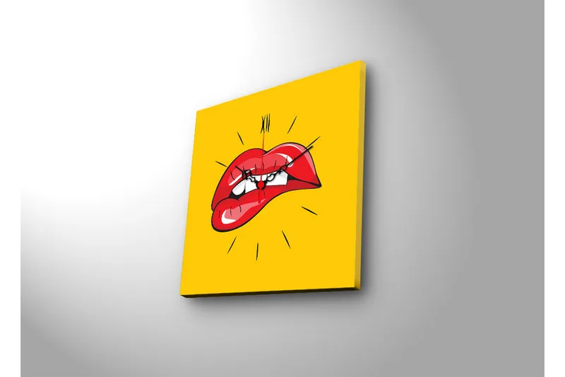 Koristeellinen Canvas Seinäkello - Sisustustuotteet - Seinäkoristeet - Kellot