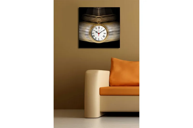 Koristeellinen Canvas Seinäkello - Sisustustuotteet - Seinäkoristeet - Kellot