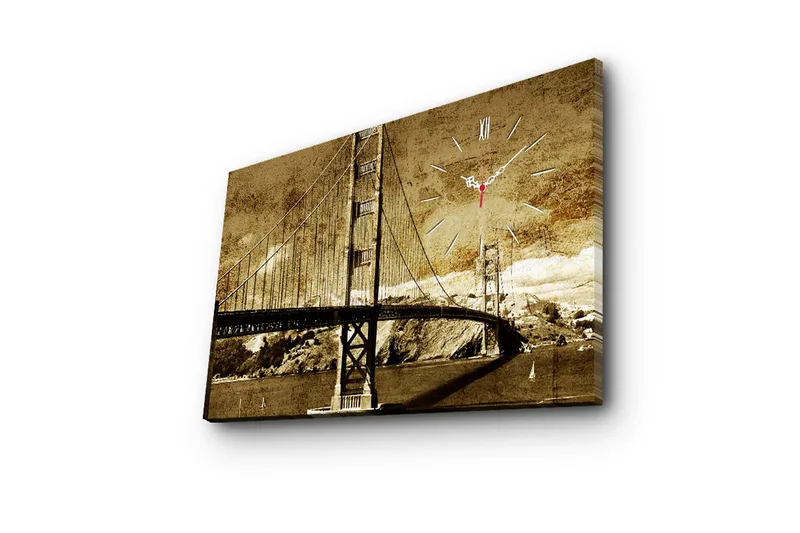 Koristeellinen Canvas Seinäkello - Sisustustuotteet - Seinäkoristeet - Kellot