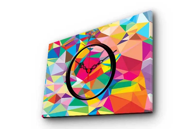 Koristeellinen Canvas Seinäkello - Sisustustuotteet - Seinäkoristeet - Kellot