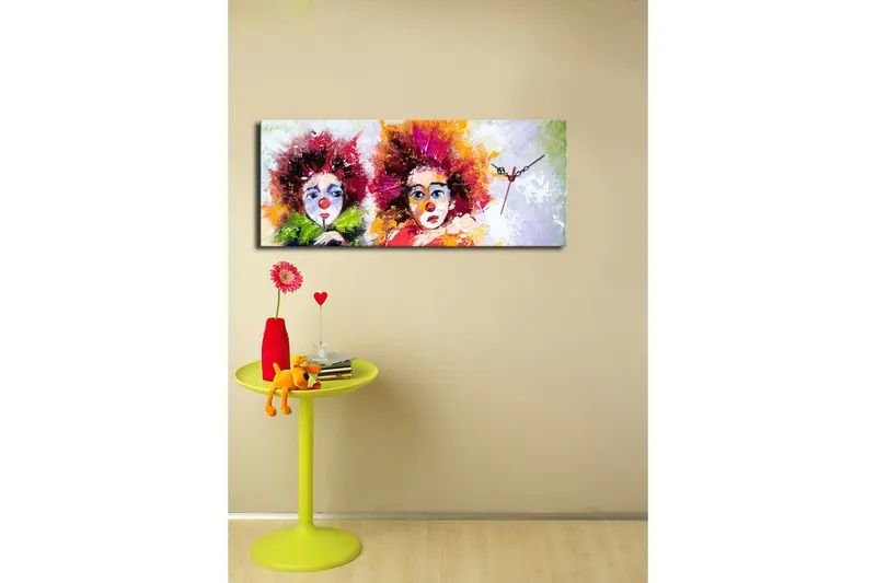 Koristeellinen Canvas Seinäkello - Sisustustuotteet - Seinäkoristeet - Kellot